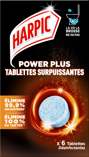 Tablettes WC Power Plus Désinfectantes x6