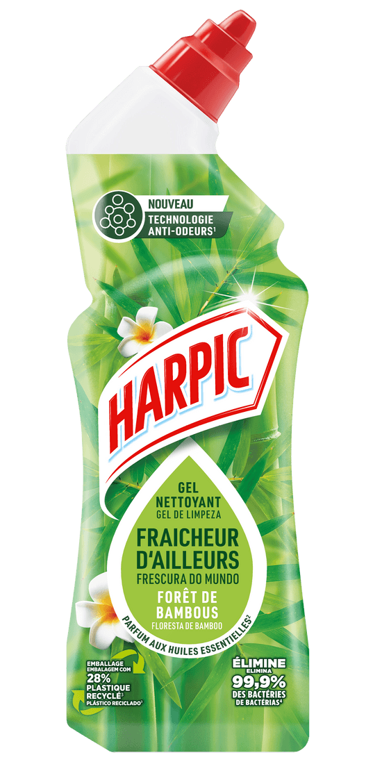 Gel WC Harpic Fraîcheur d'Ailleurs Forêt de Bambous, 750ml