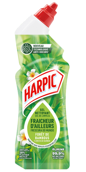 Gel WC Harpic Fraîcheur d'Ailleurs Forêt de Bambous, 750ml