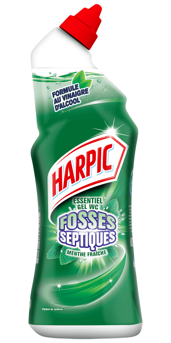 Gel WC Harpic Fosses Septiques Menthe, 750ml