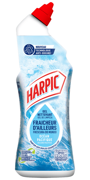 Gel WC Harpic  Fraîcheur d'Ailleurs Océan Pacifique, 750ml