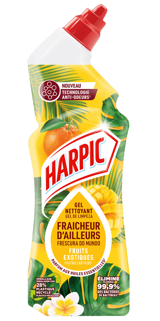 Gel WC Harpic Fraîcheur d'Ailleurs Fruits Exotiques, 750ml